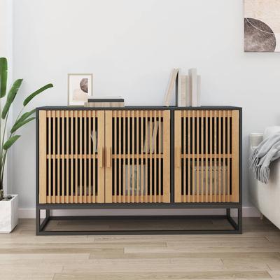 Vidaxl Cabinet, Black, 105X30X65 Cm, Wood-Based Material