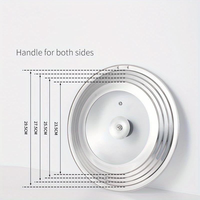 1pc Universal Lid With Tempered Glass Cover, For Pots And Pans, Large Replacement Frying Pan Lid, Cast Iron Frying Pan Lid