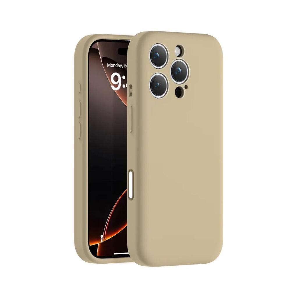 Custodia Magnetica in Silicone a 16 Pulsanti per iPhone 15 Pro Max con Design Lenti a Filo