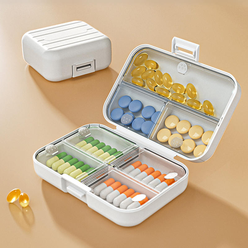 Weekly Pill Box Mini 7 Days Travel Medicine Holder Pill Box Tablet Storage Case Container Dispenser Organizer Tools PP Material