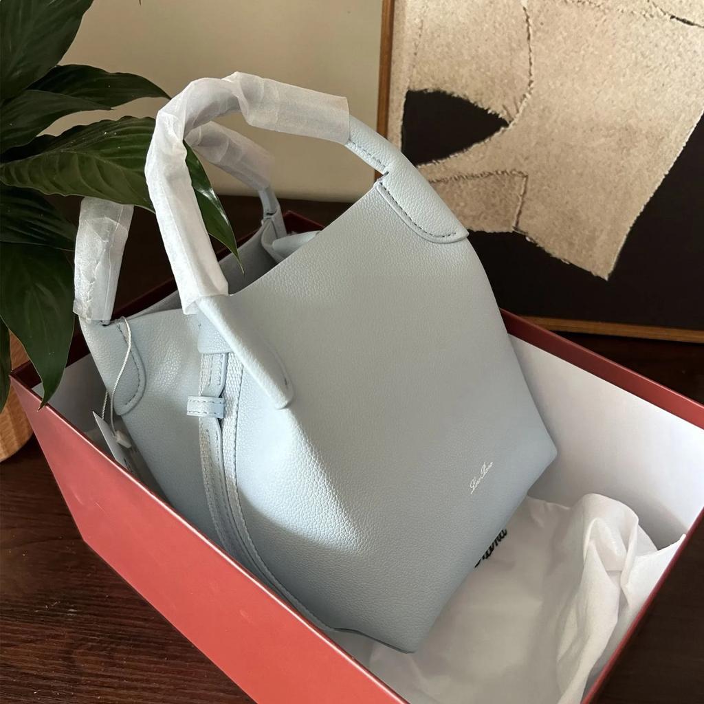 Hochwertige Damen-Beuteltasche aus Rindsleder, Markendesigner, Lychee-Leder, große Kapazität, Trend, All-Match-Damenhandtasche