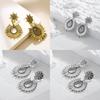 Exquisite Alloy Waterdrop Earrings Geometric Design Fashionable Summer Jewelry