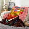 Art F Funny F Floral a Art Throw Flannel Throw Blanket Suitable for Sofa Living Room Bedroom