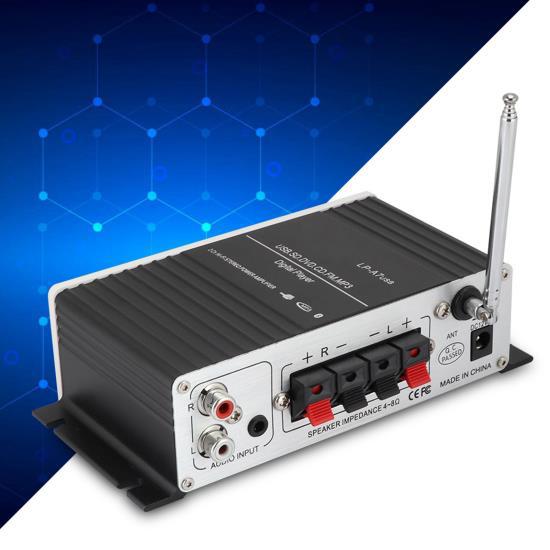 Bluetooth A7 Digital Audio Speaker Power Amplifier FM with Remote/USB/MP3