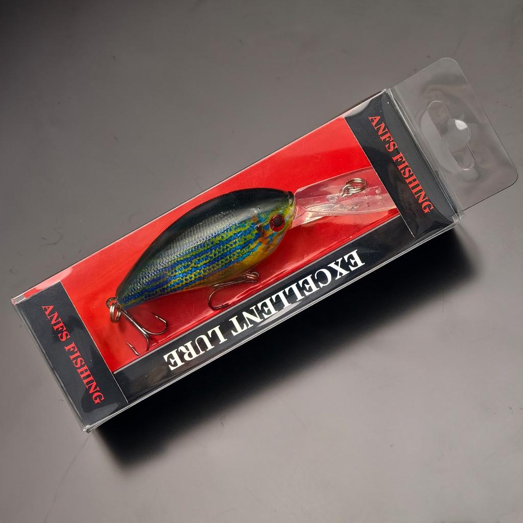 3pcs/1pc Crankbait Fishing Lures -10cm/ 3.93inch, 12.5g/0.42oz, Durable ABS Material - For Bass & Pike Fishing Enthusiasts