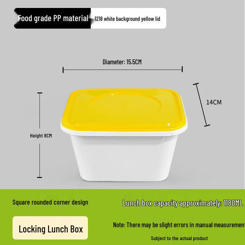 Shixun Food-Grade Disposable Lunch Box with Lock Clasp