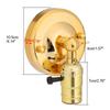 Vintage Light Holder E27 Wall Lamp with Switch for Home Use and Decoration 220V Gold