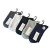 Men's Double Needle Mid-Calf Cotton Socks, Sweat-Absorbent, Breathable, Business Style, Solid Color, Autumn/Winter, Thick, Warm, Long.