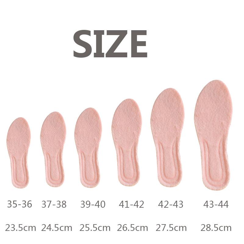 1 Pair High Elasticity Padded Warm Insoles for Men Women Shock Absorbing Latex Insoles Warm Insoles for Fall and Winter Sports Insoles