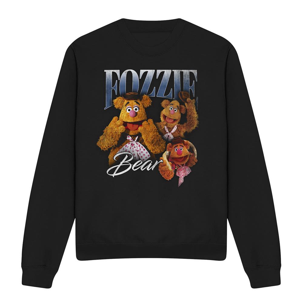 The Muppets Unisex Adult Fozzie Bear Homage Midweight Long-Sleeved Sweatshirt