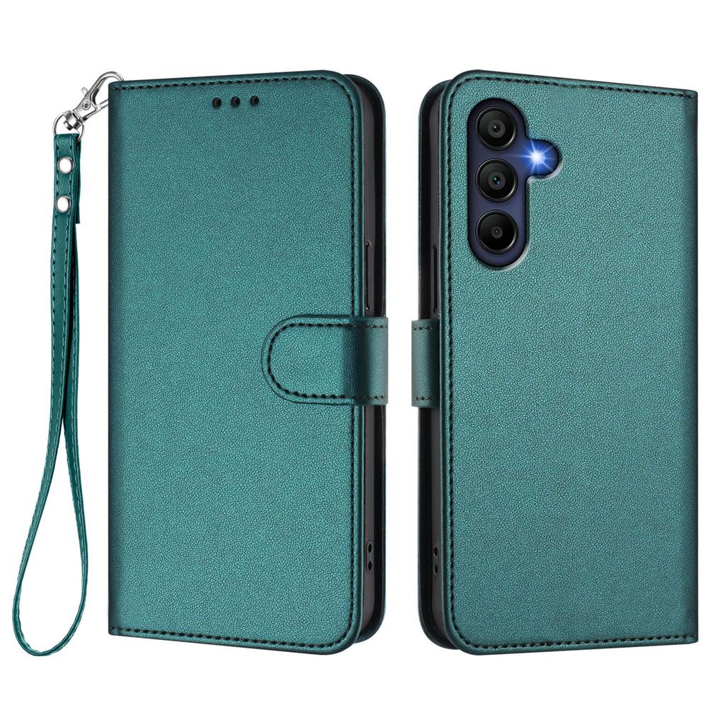 For Samsung Galaxy A16 5G/Galaxy A16 4G Leather Case Wallet Stand Phone Cover with Wrist Strap
