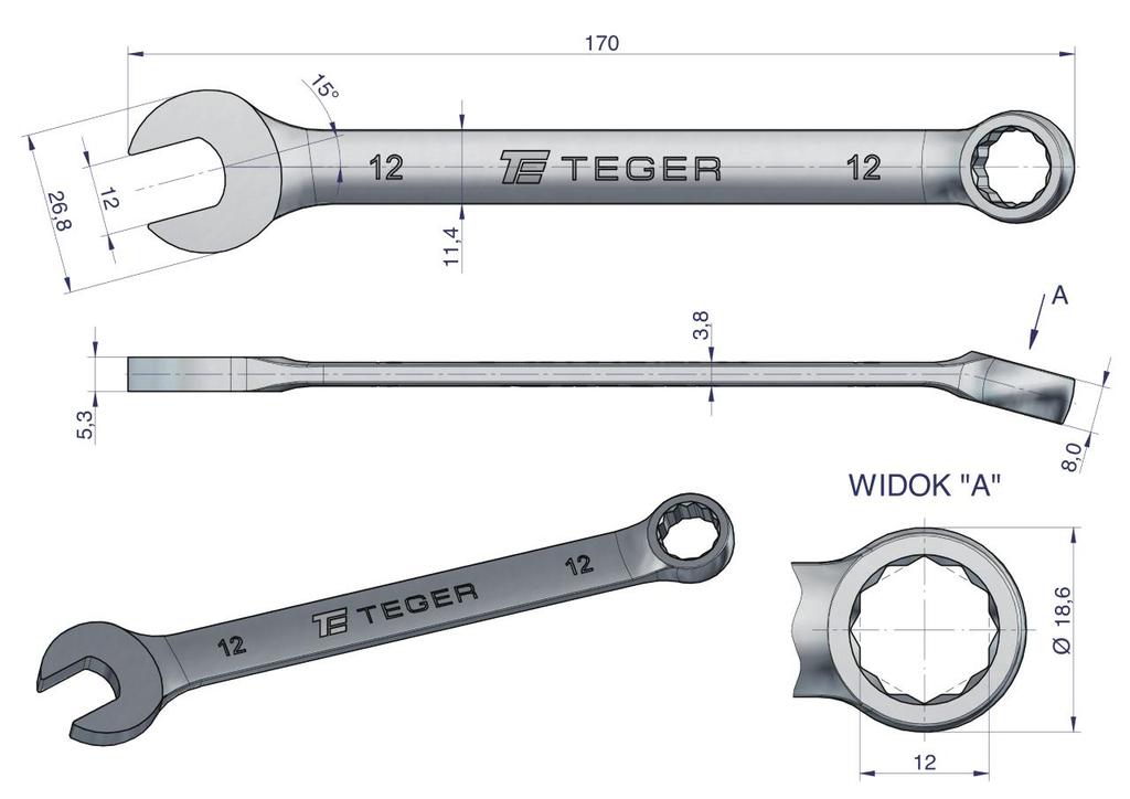 12 open-end wrench / TEGER