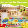 ABC Alphabet Play Rug for Kids, Educational Floor Mat with Numbers and Animals, Toddler and Preschool Learning Carpet