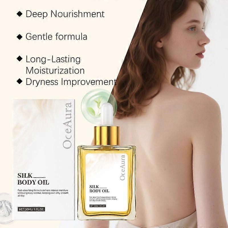 Nourishing Silk Body Oil with Natural Protein Extract for Smooth Glowing Skin