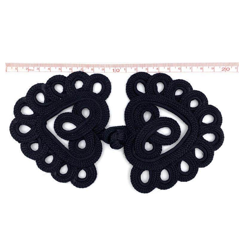 Handmade Peacock Tail Chinese Frog Button-Matching Pair Closures for Qipao, Coat Evening Dress, Vintage Garment Accessory