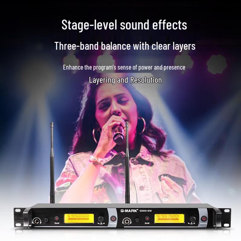 G-MARK G5000 Dual-Channel Wireless In-Ear Monitor System