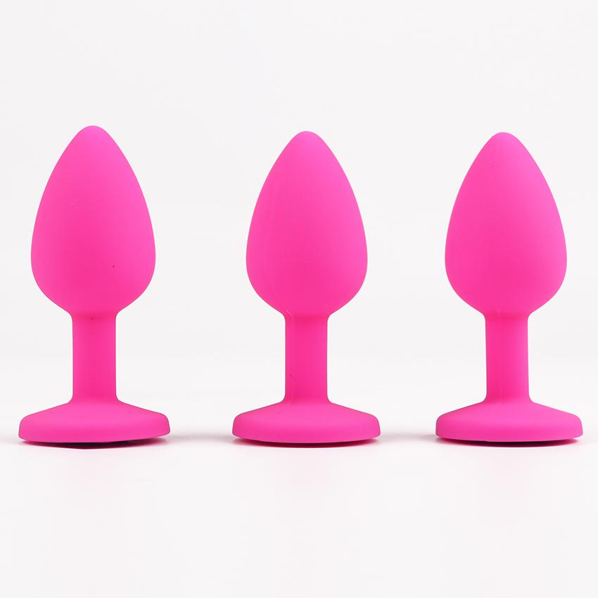 Tapón Anal Sexy Unisex para patio trasero, tapón Anal de silicona estimulante del punto G, cuentas para glúteos, joyería de cristal, Juguetes sexuales para amantes, 1 ud.