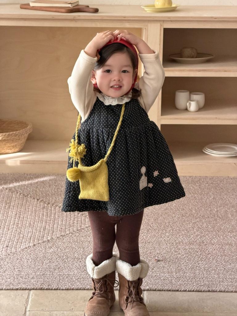 Baby Winter Thickened Dress, New Children's Clothing, Children's Winter Clothing, Girls' Velvet Primer