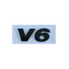 3D ABS Chrome Black V6 V8 Letters Car Rear Trunk Fender Emblem Badge Sticker Decals For VW Polo Golf Passat Touareg AccessoriesKD0