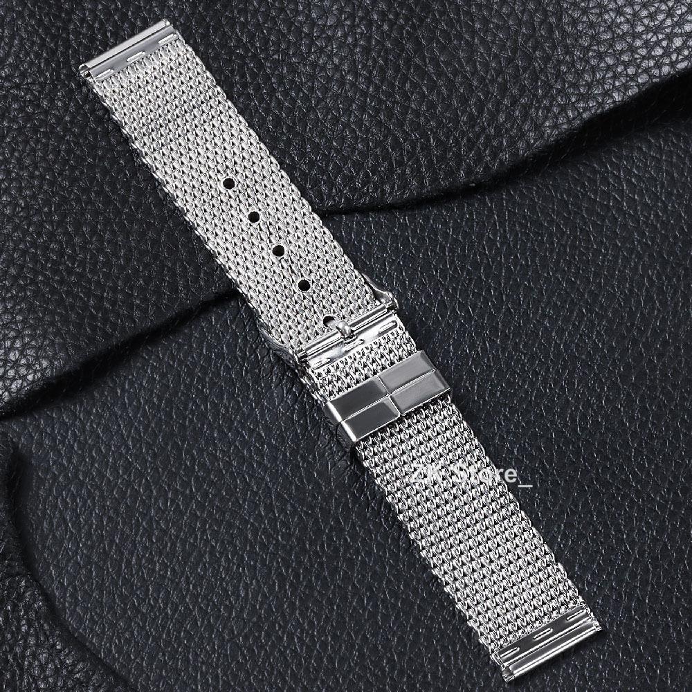 Tloušťka 3 mm 1.0 Milánský tah Nerezový náramek na hodinky 20 mm 22 mm 24 mm Unisex Univerzální Náhradní Řemínky Příslušenství