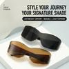 Sports Cycling Sunglasses Polarized Irregular Rimless Sunglasses Uv400 Shades Irregular Large Frame Sunglasses For Driving