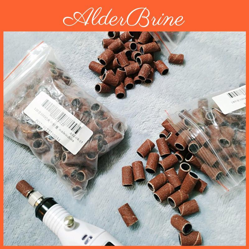 Nail Sanding Art Bands For Electric Nail Drill Machine Manicure Pedicure Grinder Milling Cutters 80"120"180" Sand Ring