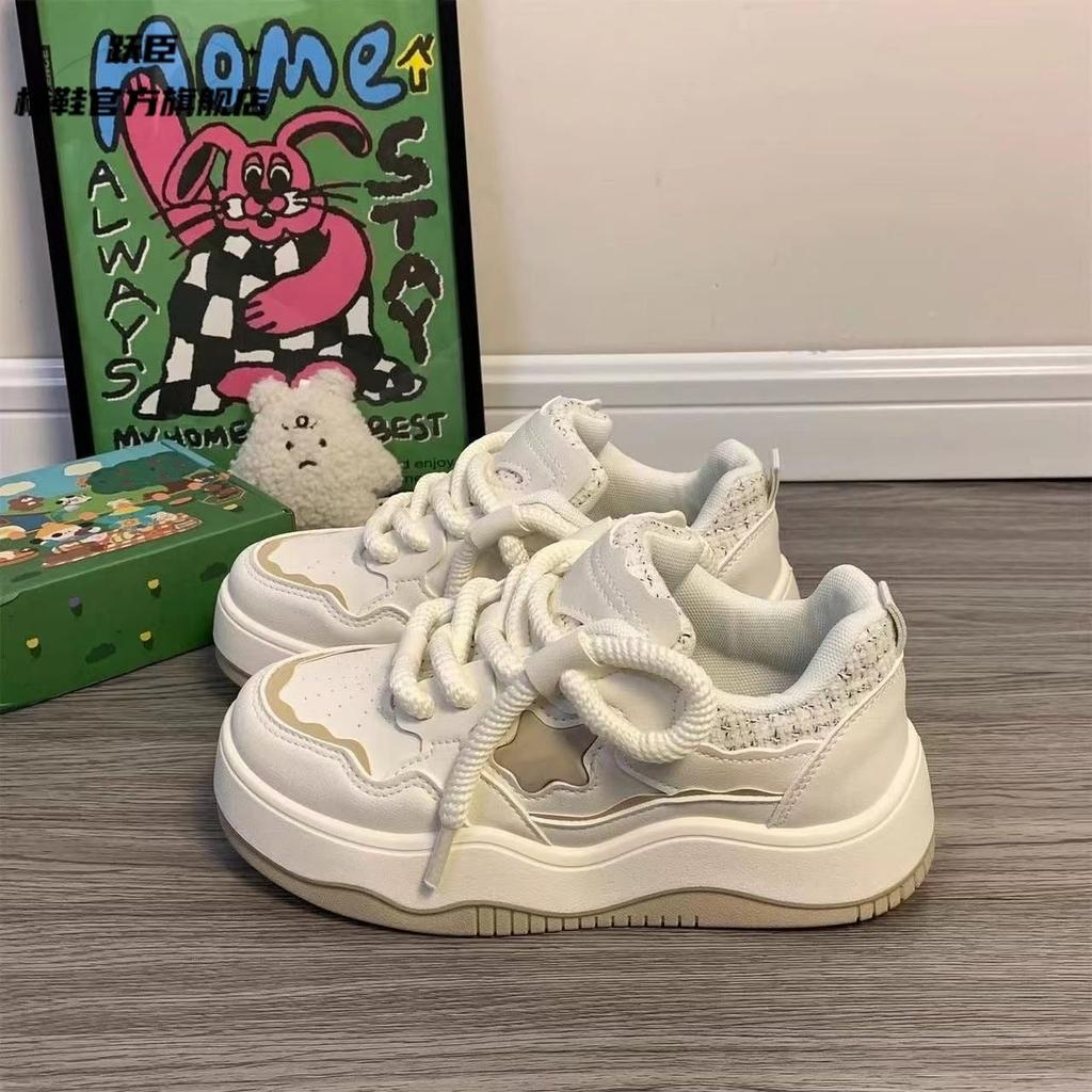 Platform women's new spring and autumn height increase casual board shoes versatile sports shoes women's ins