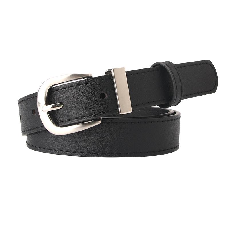 Women's Leather Belt Korean Style Fashion Waistband Simple Student Jeans Decor Belt for Ladies