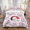 Alice Wonderland Model Sheet Print 3Pcs Bedding Setduvet Cover With 2 Bedropillowcase Home Birthday Gift