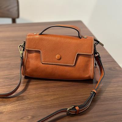 Retro Genuine Leather Small Bag For Women Versatile Cowhide Casual Shoulder Crossbody Bags