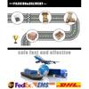 3~4inch Aluminum/Stainless Steel Vanjen Flange Set HD V-band Intercooler Tube Clamp for Cars