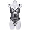 Sexy underwear mesh yarn fish bone seam drill body sculpting sexy high quality three