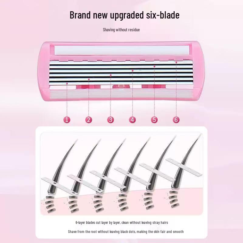 Ladies Manual Shaving Razor & Epilator for Underarms, Legs & Body Hair
