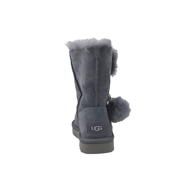 UGG Classic Mini Sheepskin Warm Durable Mini Pendant Plush Mid-Calf Snow Boots Women Boots Blue Gray 1103765-GYS