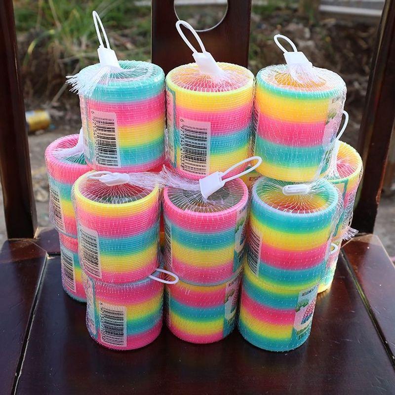 10 Medium Rainbow Stacker Slinkies - Kids' Toys for Parties, Prizes & Stress Relief