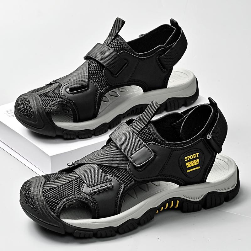 Vintage Style Casual Mens Sandals Hot Sale Summer Shoes New Fashion Man Outdoor Beach Footwear Breathable Quick Dry Wading Shoes