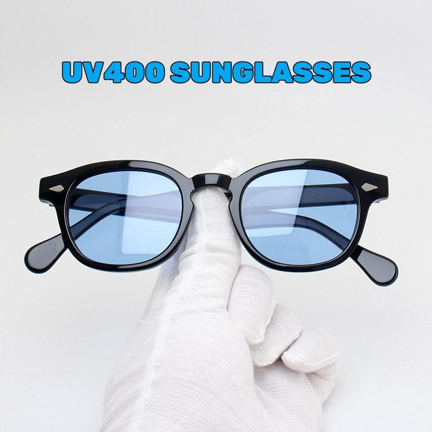 Women's Fashion Elliptical Frame Rivet Decorative Sunglasses Men's Driving Sunscreen UV400 Glasses Retro Small Frame Sun Glasses