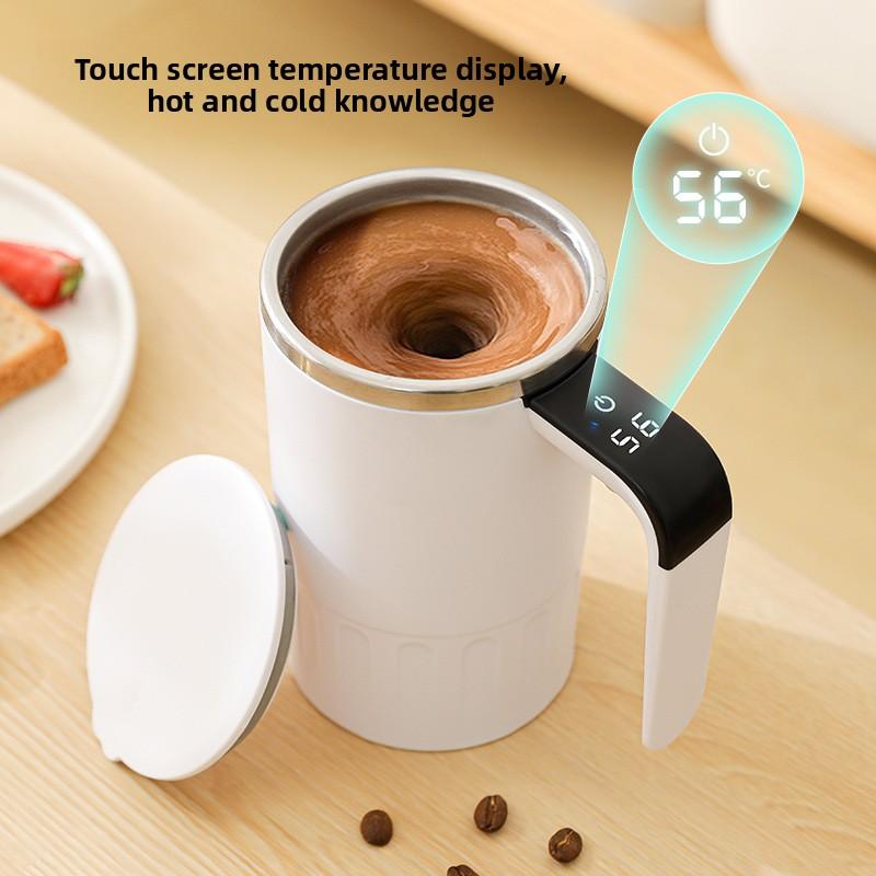 New Digital Display Temperature Automatic Mixing Cup Electric Portable Coffee Cup Rechargeable Mag