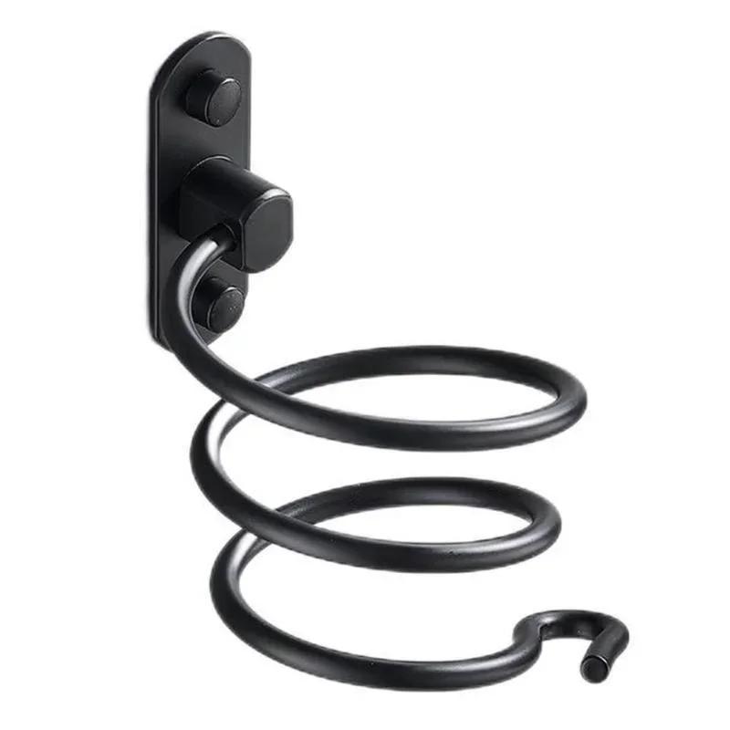 Practical 1pcs Bathroom Hair Dryer Holder Useful Spirals Blow Storage Organizer Rack Wall Mounted Stylist Tool Drier Accessory