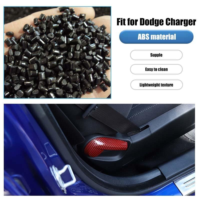 Door Co-pilot Seat Adjustment Decoration Protective Cover For Dodge Charger 2011 Up  Interior Accessories