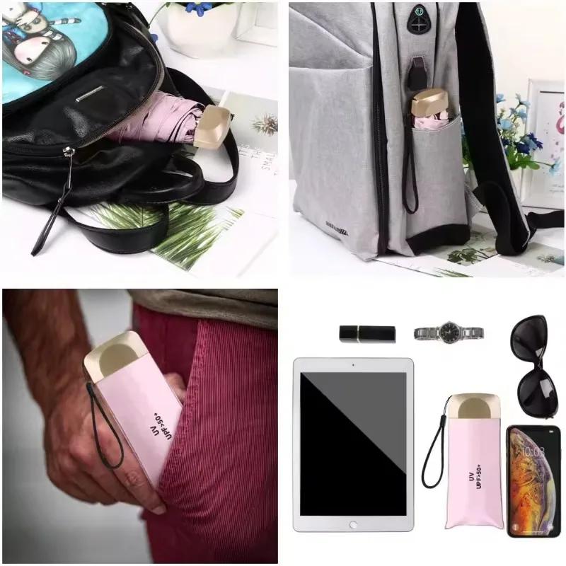 Mini guarda-chuva de bolso guarda-chuva de sol guarda-chuva feminino chuva uv sol cápsula guarda-chuva negócios it