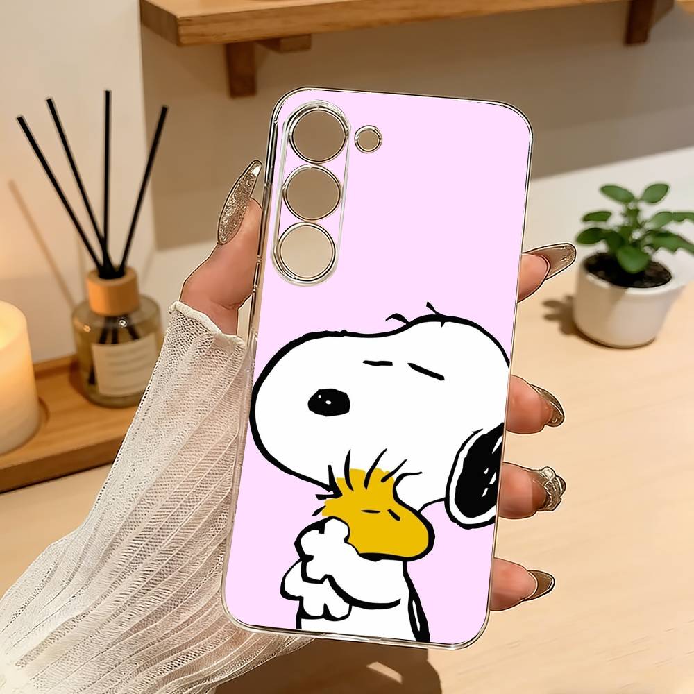 Cartoon S-Snoopy-dog-y Cute Phone Case For Samsung A10 A12 A31 A40 A70 Transparent Cover
