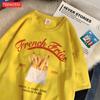 Fashion Cotton Woman TShirts Have A Good Time French Fries Printed Streetwear Breathable ONeck Loose Street Female Clothes