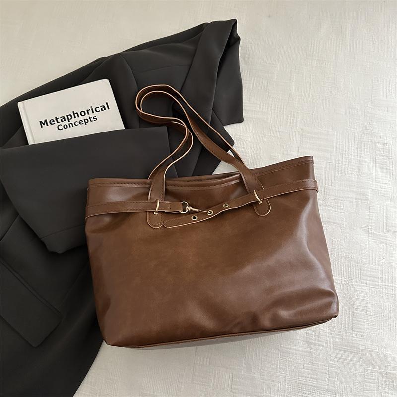 Modna jesienna nowość design PU tkanina torba na ramię nowa damska torba trend wszechstronna prosta torba