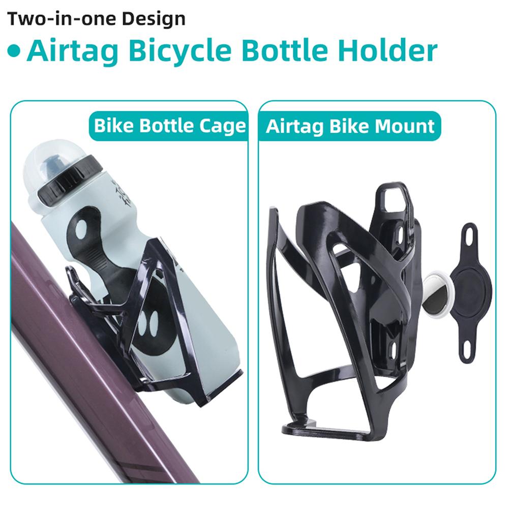 Anti-Lost Protective Bottle Case Universal Bike Water Bottle Bracket Scratch-Proof Bike Bottle Tracker Cage for Apple AirTag