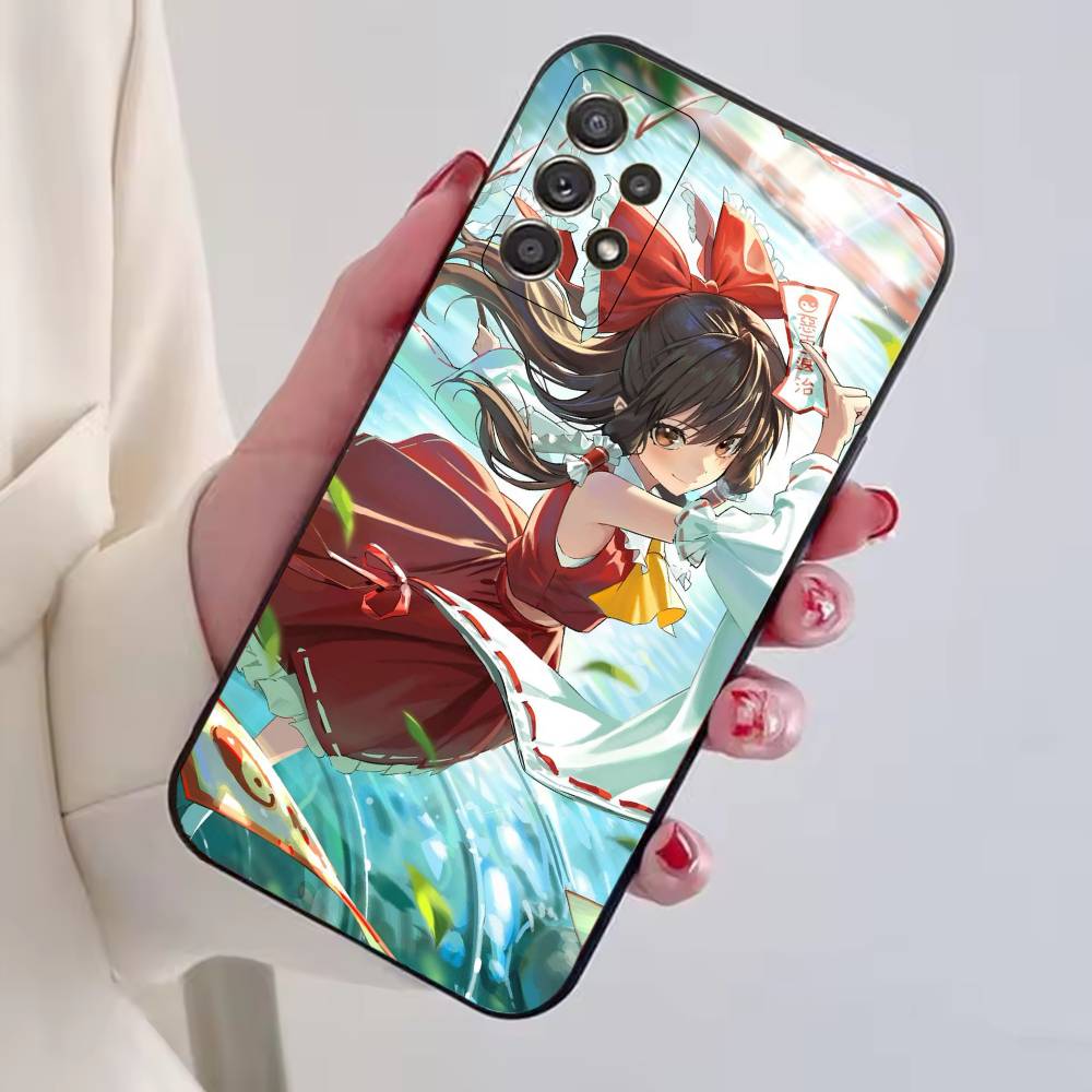 Anime T-TouHou Project Girl Phone Case For Samsung S25,S24,S21,S22,S23,S30,Ultra,S20,Plus,Fe,Lite,Note,10,Black Cover