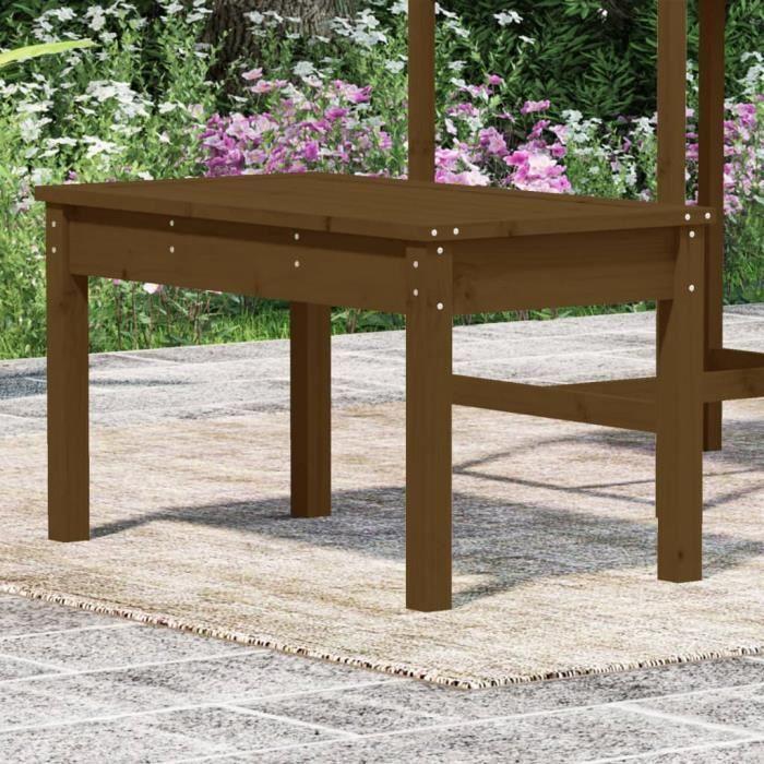 VidaXL Garden Bench Honey Brown 80x44x45 Cm Solid Pine Wood 824000