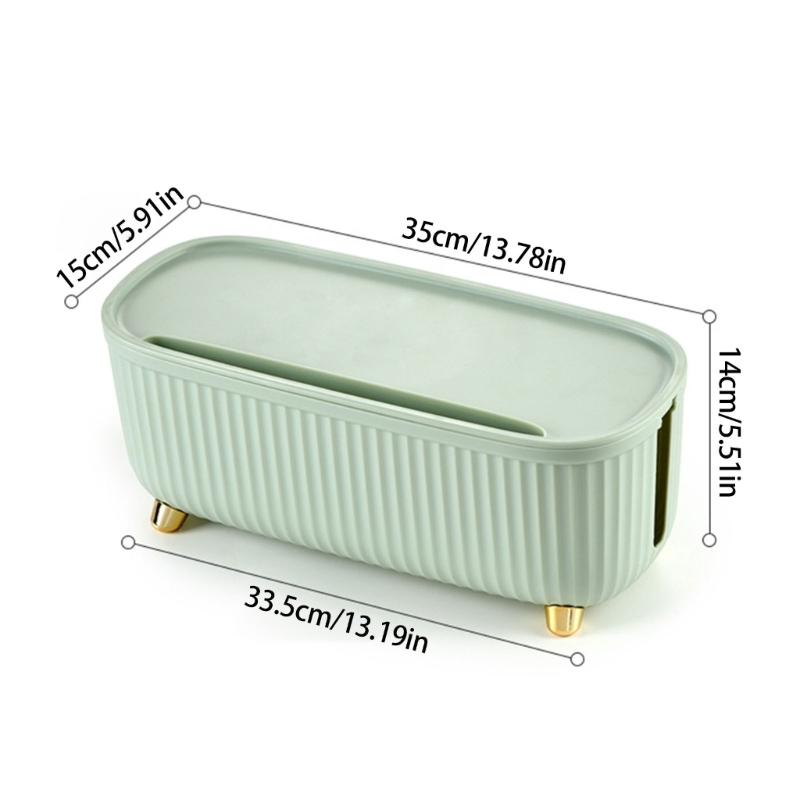 Stylish Cable Organizer Box For Living Room Bedroom Desk Router Board Bracket Large Capacity Socket Storage Case