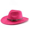 Classic Men's Cowboy Hat Retro Jazz Hat Ethnic Wool Top Hat Felt Hat Retro Suede Hat Cowboy Hat