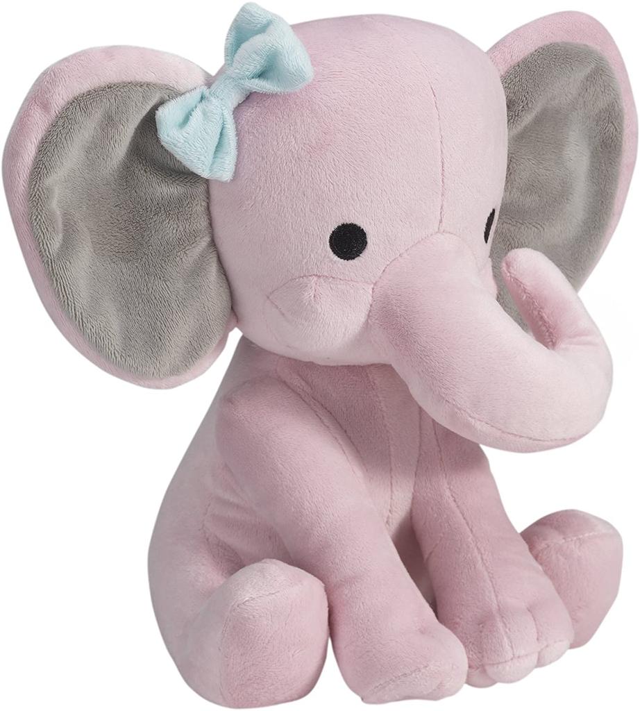 Nouveauté Haute Qualité 25CM Gris Rose Éléphant Peluches Poupées Remplies Bébé Kawaii Jouet Dormeur Chambre d'Enfant Cadeaux Décoratifs